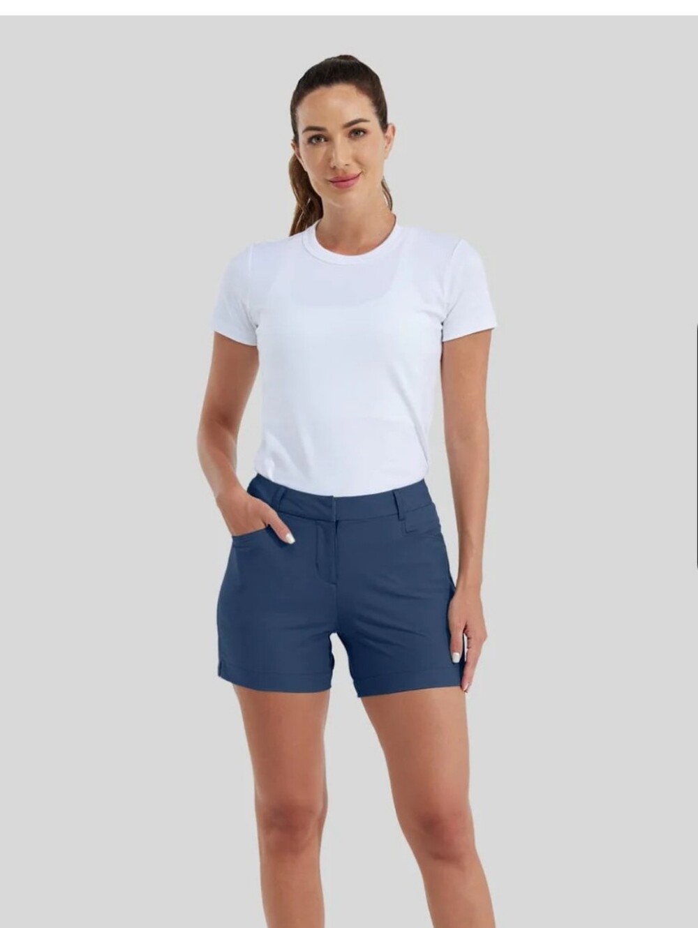 Willit Navy Blue 4.5 Inch Golf Stretch Shorts - Size 6